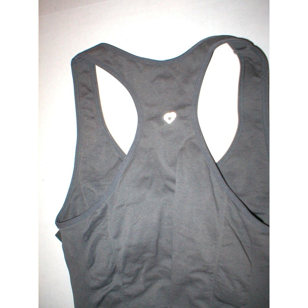 NWT New Womens Colosseum S Small Dark Gray Seamless Tank Top Yoga Gym Casual - Picture 4 of 4